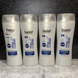 4 Lot Suave Professionals Deep Moisture Replenish Hydrating Shampoo 12.6 fl oz